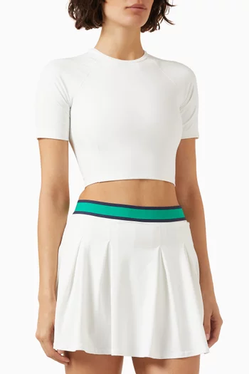 Topspin Kim Crop T-shirt in Stretch Recycled-nylon