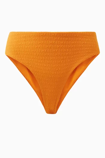 Azure Logo High-waist Bikini Briefs