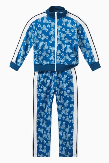 Teddy-print Sweatpants in Cotton
