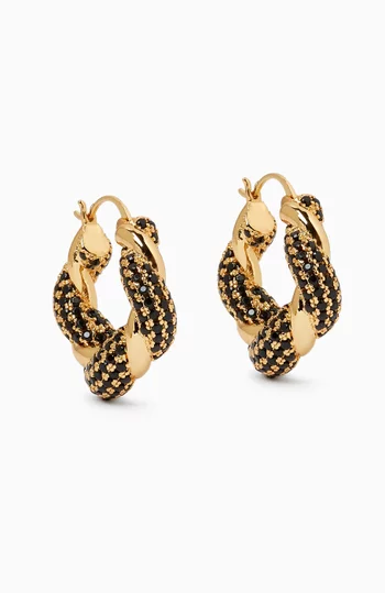 Croissant Hoops in 18kt Gold Plating