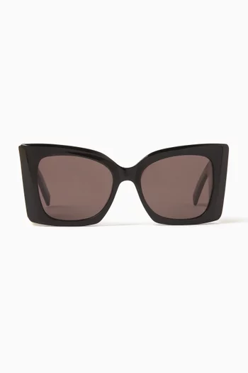 Blaze Oversized Cat-eye Sunglasses in Acetate