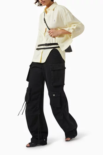 Fern Oversized Cargo Pants in Denim