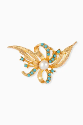 Rediscovered 1970s Edwardian Revival Bow Brooch