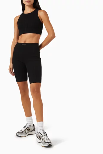 Sports Crop Tank Top in Cotton-blend