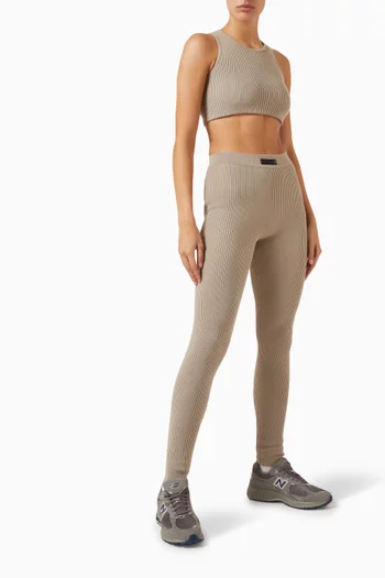 Sports Crop Tank Top in Cotton-blend