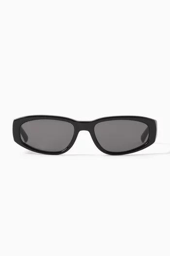 09 Oval Cat-eye Sunglasses