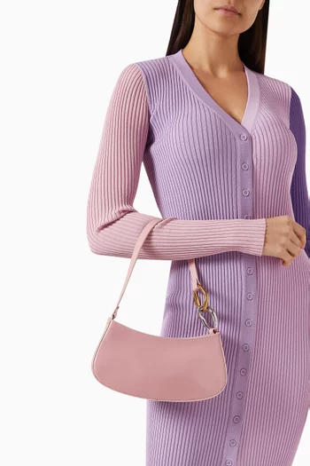 Ollie Shoulder Bag in Shiny Leather