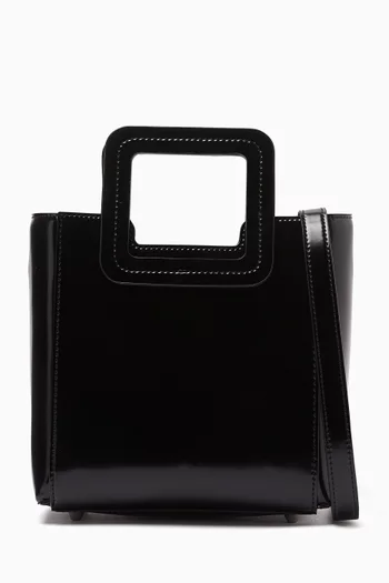 Mini Shirley Tote Bag in Shiny Leather