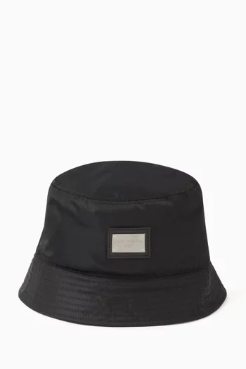 Logo Bucket Hat in Nylon