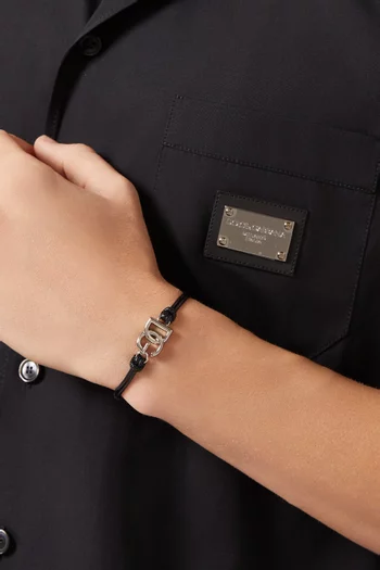 سوار مزين بشعار حرفي DG معدن