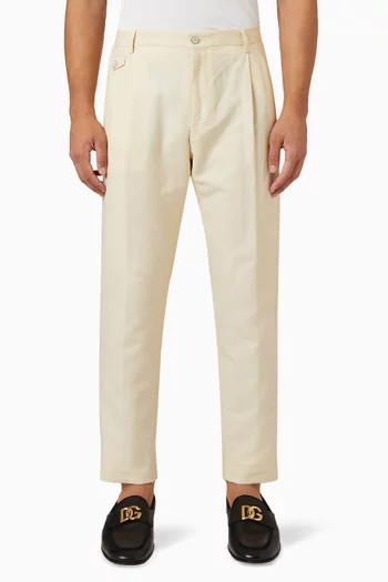 Tailored Pants in Linen Blend