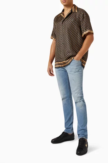Distressed Slim-fit Jeans