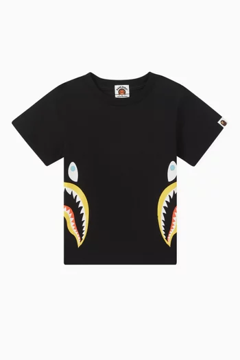 Side Shark Graphic T-shirt in Cotton-jersey
