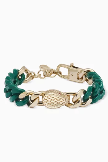 Serpenti Forever Maxi Chain Bracelet in Brass