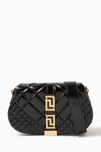 Greca Goddess Crossbody Bag in Quilted Calf Leather