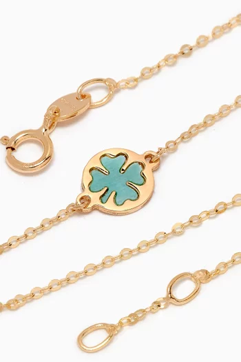 Ara Clover Bracelet in 18k Yellow Gold