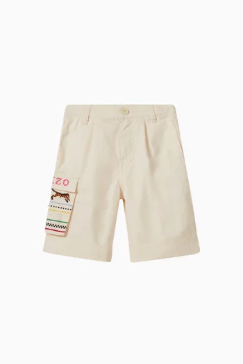 Cargo Style Shorts in Cotton