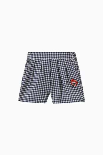 Gingham Shorts in Cotton