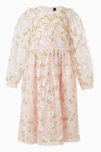 Lena Embellished Dress in Tulle