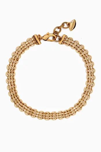 Adela Choker Necklace in Gold-plated Brass