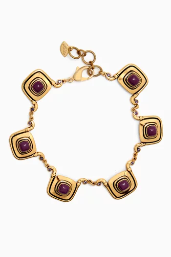 Alexa Necklace in Gold-plated Brass