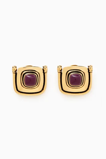 Della Clip-on Earrings in Gold-plated Brass