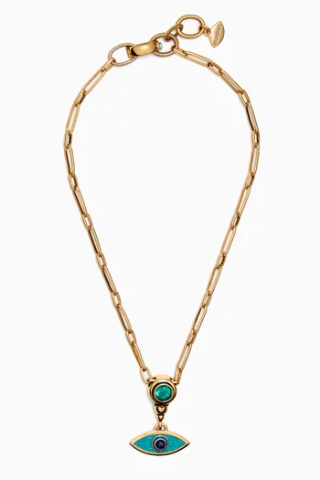 Edna Chain Necklace in Gold-plated Brass