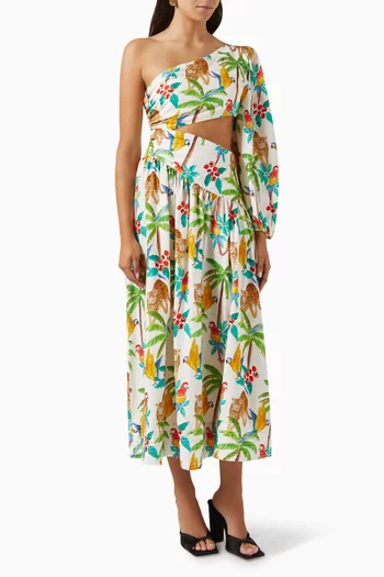 Tropical Paradise Midi Dress