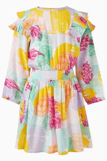 Abstract Doddle Print Dress in Viscose-Blend