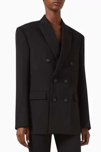 Double Breasted Blazer in Wool