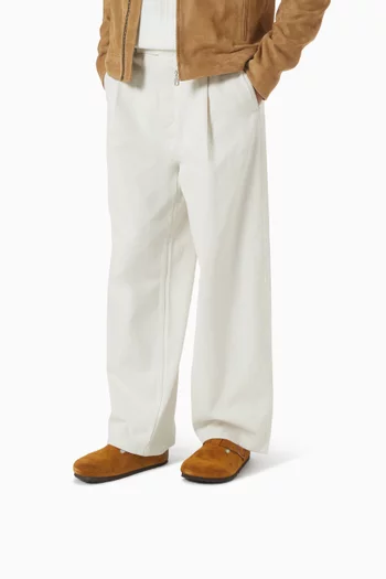 Boston Soft Footbed Clog Sandals in Suede