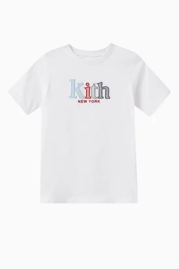 Novelty Serif Graphic T-shirt in Cotton