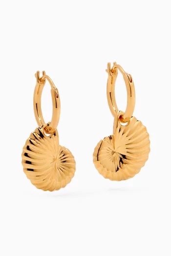 Moro Hoop Earrings in 18kt Yellow Gold Vermeil