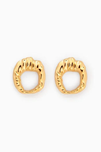 Iyun Earrings in 18kt Gold-plated Metal