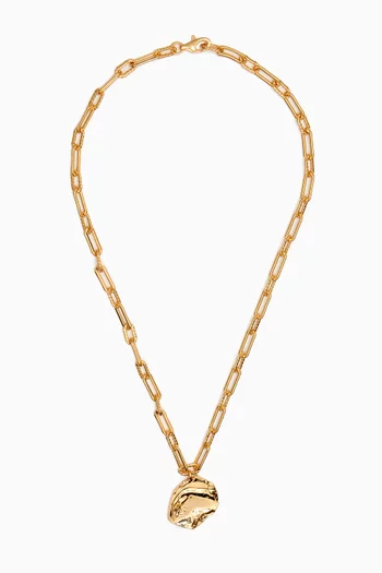 Mao Necklace in 18kt Gold-plated Metal