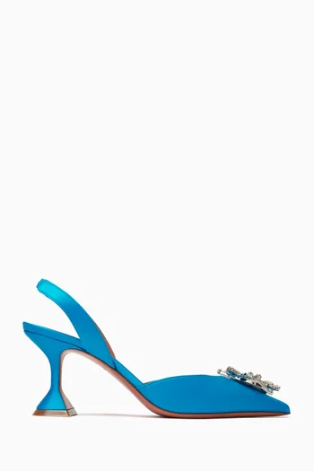 Begum 70 Slingback Pumps in Satin