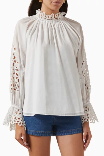 Marceline Shirt in Cotton-poplin