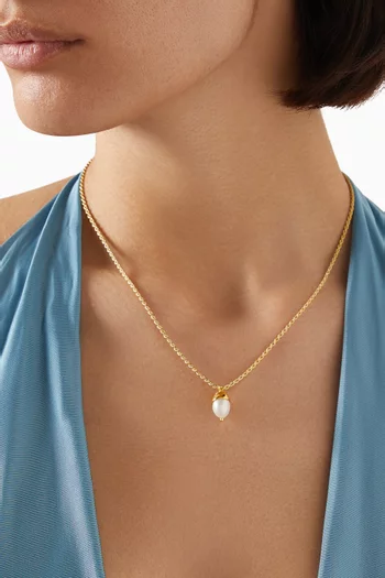 Perla Necklace in 18kt Gold-plated Silver