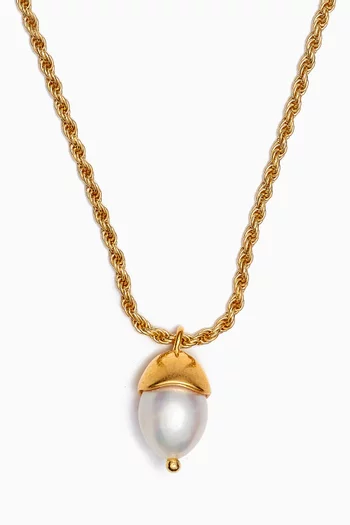 Perla Necklace in 18kt Gold-plated Silver