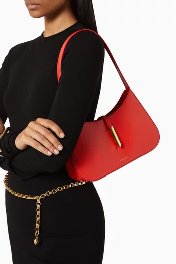 Small Tokyo Hobo Shoulder Bag in Smooth Leather