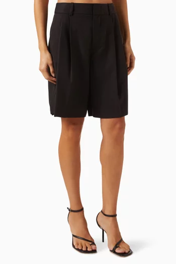 High-rise Pleated Shorts in TENCEL™