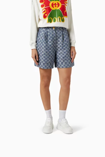 GG Embossed Sneakers in Leather