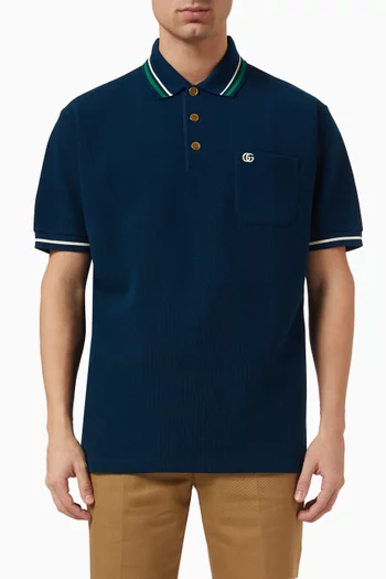 Polo Shirt in Wool & Cotton