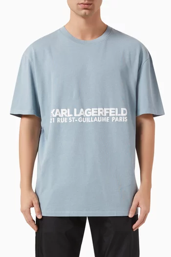 Rue St-Guillaume Washed T-shirt in Organic Cotton-jersey