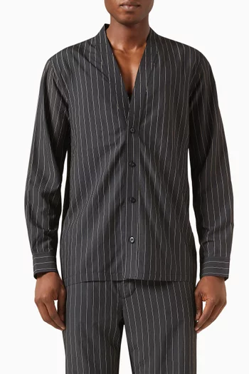 Modern Stripe Sullivan Shirt in Viscose-blend