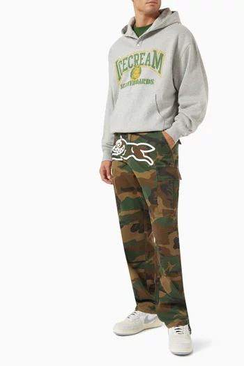 Running Dog Camo Cargo Pants in Denim