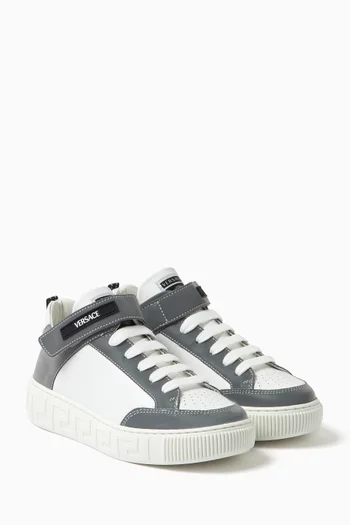 Two-tone Sneakers in Leather
