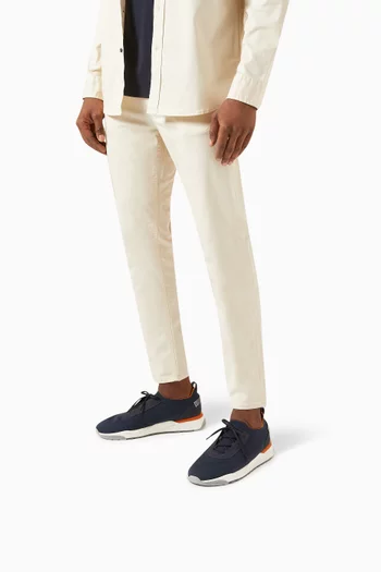 Flin Sneakers in Nubuck & Stretch Fabric