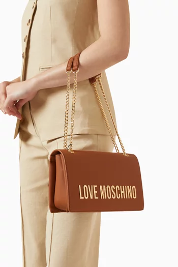 Bold Love Shoulder Bag in Faux Leather