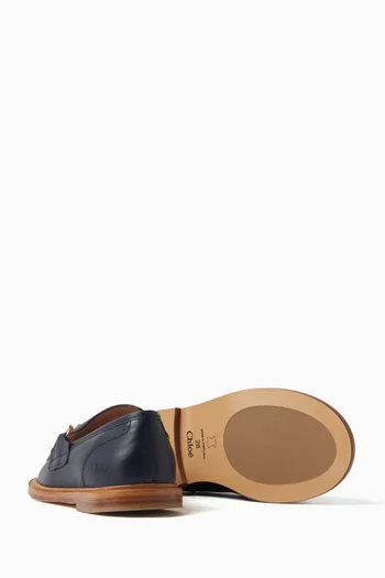 Chain-link Moccasin in Leather